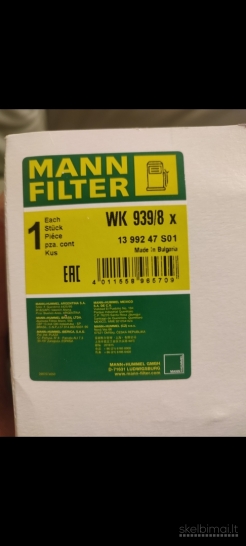 MANN kuro filtras dizel WK 939/8X