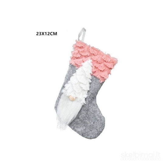 3D kalėdinė kojinė Gnome, 23cm