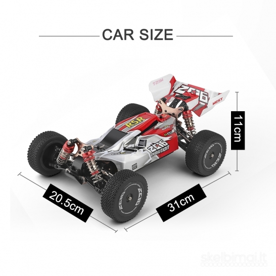 Naujos RC WLToys XKS 144001 Mašinėlės bagiai 60kmh