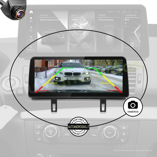 BMW 1 E81 E87 E88 2004-12 Android multimedija navigacija 12 colių ekranu
