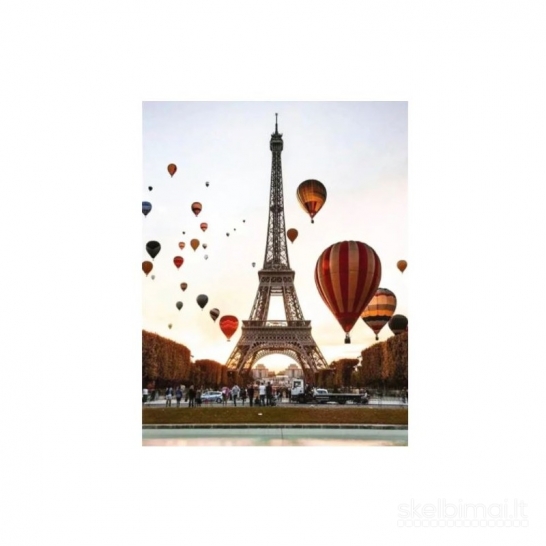 Tapybos pagal skaičius rinkinys "Romantic Balloons In Paris"