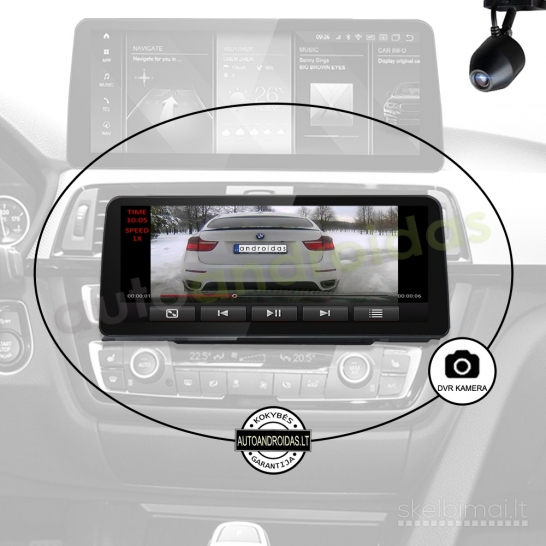 BMW 3 F30 F31 BMW 4 F32 Android multimedia 12 colių ekranu GPS