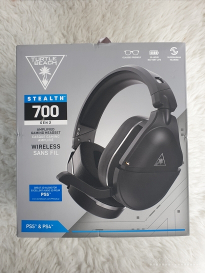 Naujos "Turtle Beach Stealth 700 G2" įkraunamos PC & PS5 & PS4 ausinės (7 vnt.)