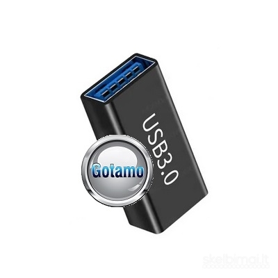 USB 3.0 lizdas į USB 3.0 lizdą jungtis (USB sujungimas) WWW.GOTAMO.LT