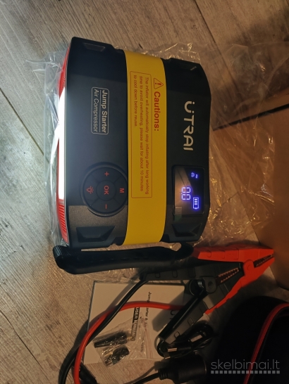 Naujas Utrai Auto užvedėjas kompresorius busteris 2000a powerbank jump starter