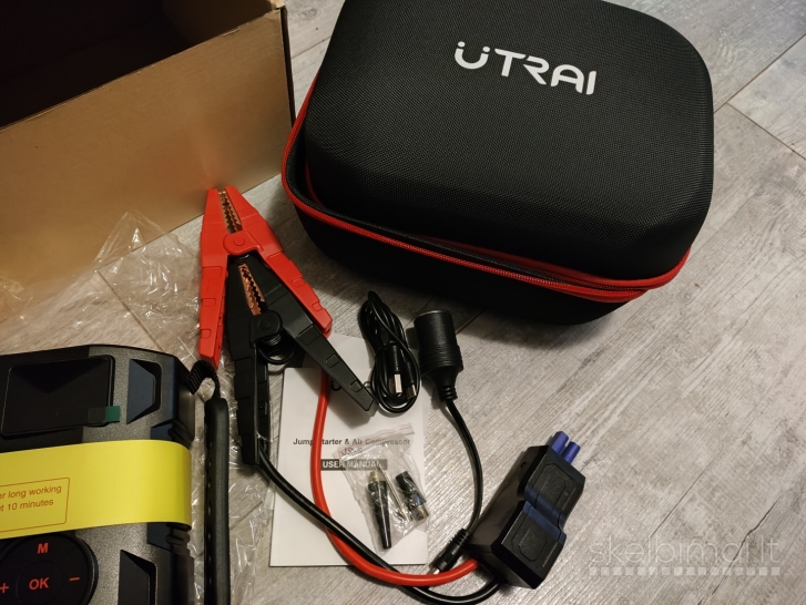 Naujas Utrai Auto užvedėjas kompresorius busteris 2000a powerbank jump starter