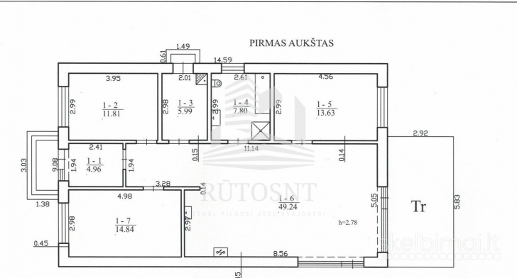 Parduodamas namas Trušeliuose