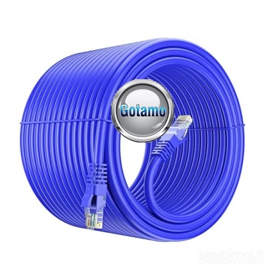 Interneto LAN laidas su RJ45 jungtimis 10 metrų WWW.GOTAMO.LT