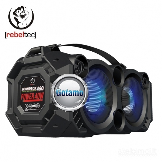 Bluetooth garsiakalbis kolonėlė RebelTec SoundBOX 460 WWW.GOTAMO.LT