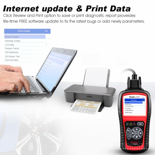 Automobilių diagnostika Autel AL519 OBD2 scanneris