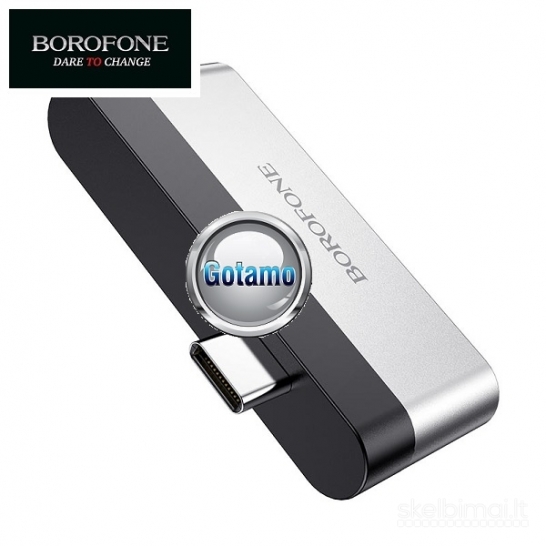 Type-C šakotuvas USB 3.0 1 lizdas ir HDMI 1 lizdas Borofone (USB HUB)