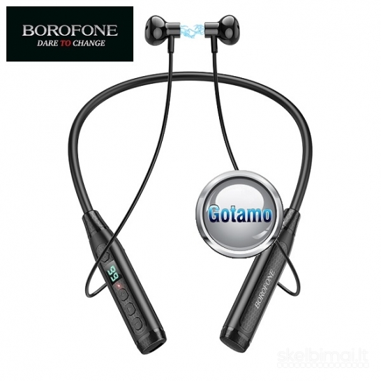 Bluetooth ausinės Borofone Sports 60h Music WWW.GOTAMO.LT