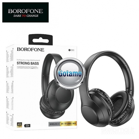 Bluetooth ausinės Borofone Strong Bass WWW.GOTAMO.LT