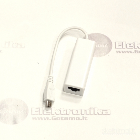 Interneto LAN korta adapteris laidas su Micro USB jungtimi WWW.GOTAMO.LT