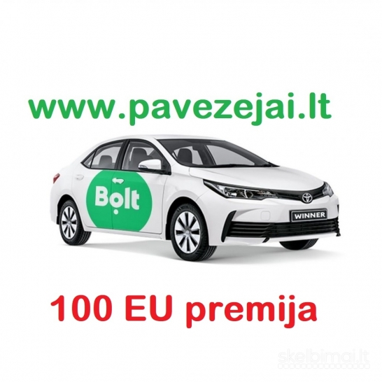 Tapk Bolt keleiviu pavezeju Kaune ir gauk papildoma 100 eu premija