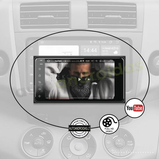 2DIN ANDROID TOYOTA UNIVERSALI Android multimedija navigacija