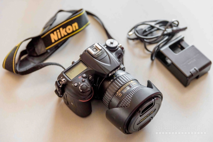 Fotoaparatas Nikon D7200 + objektyvas Tokina 11-16 2.8