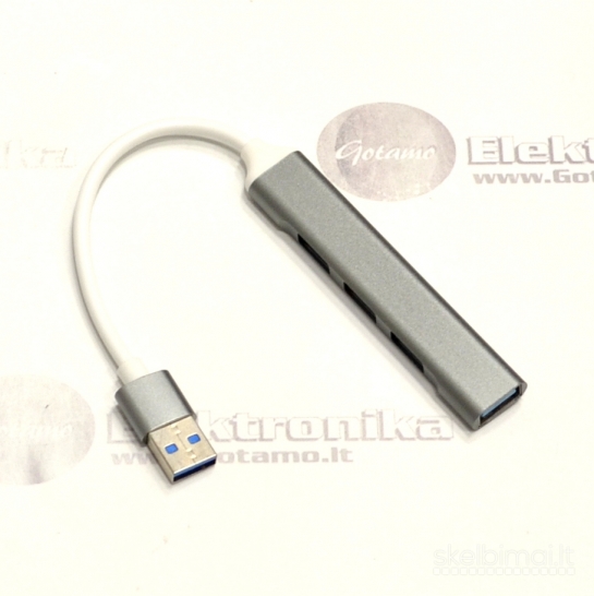 USB šakotuvas USB 3.0 4 lizdai (USB HUB) WWW.GOTAMO.LT
