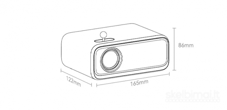 Naujas Wanbo Mini Projektorius 1280*720P 250ANSI