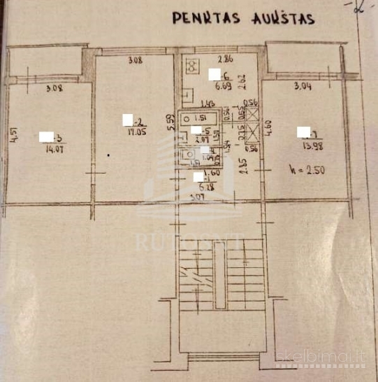 Parduodamas 3-jų kambarių butas Žardininkų g.