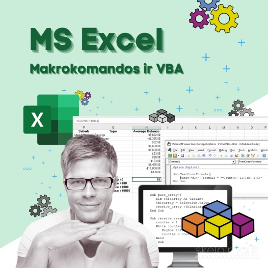 MS Excel seminaras: makrokomandos ir VBA 