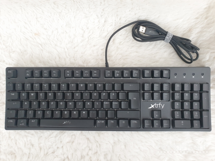 Nauja "Xtrfy K4 RGB" laidinė mechaninė žaidimų klaviatūra
