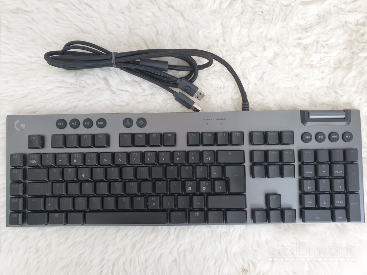 "Logitech G815 (Tactile)" laidinė mechaninė žaidimų klaviatūra (3 vnt.)
