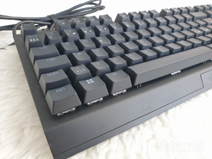 Nauja "Razer BlackWidow V3 TKL (Green)" laidinė mechaninė žaidimų klaviatūra