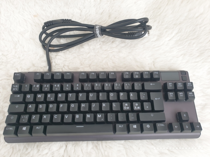 Nauja "SteelSeries Apex Pro TKL" laidinė mechaninė žaidimų klaviatūra (4 vnt.)