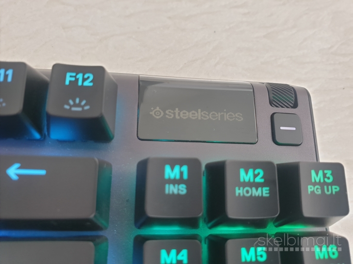 Nauja "SteelSeries Apex Pro TKL" laidinė mechaninė žaidimų klaviatūra (8 vnt.)