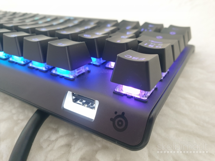 Nauja "SteelSeries Apex Pro TKL" laidinė mechaninė žaidimų klaviatūra (8 vnt.)