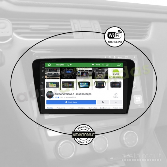 SKODA OCTAVIA 3 A7 2013-18 Android multimedija navigacija automagnetola ekranas