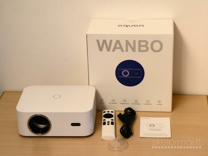 Naujas Wanbo X2 Pro Projektorius su Android 9.0 450ANSi 