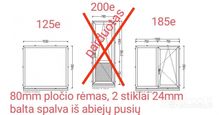 Nauji plastikiniai langai ir jų priedai