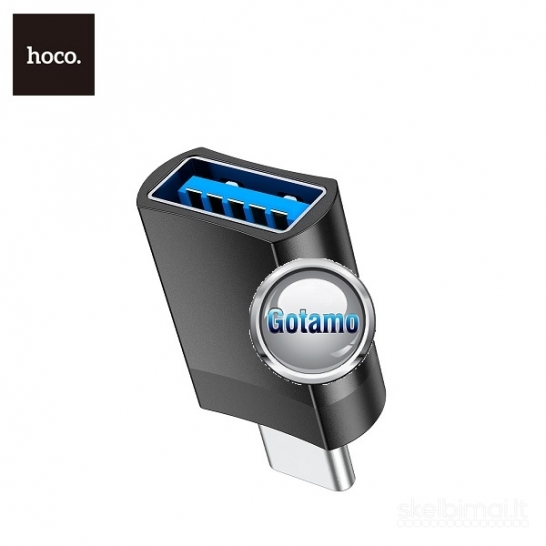 Type-C į USB 3.0 lizdą jungtis OTG Hoco WWW.GOTAMO.LT