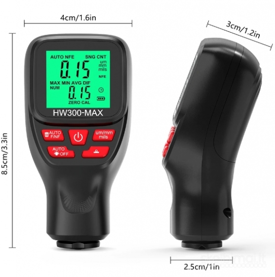 Naujas dažų storio matuoklis HW-300MAX