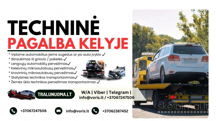 Nuoma PLATFROMŲ/PRIEKABŲ NUOMA Mikroautobusų nuoma +37062387452 