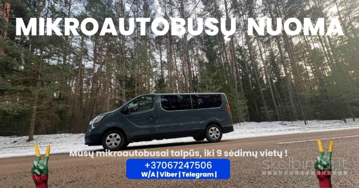 Nuoma PLATFROMŲ/PRIEKABŲ NUOMA Mikroautobusų nuoma +37062387452 