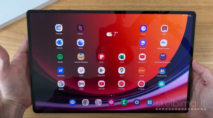 NAUJAS GALAXY TAB S9+KOPIJA+11.0"COLIŲ+512GB+SNAPDRAGON+5G+GPS+WIFI 7