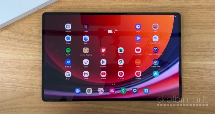 NAUJAS! GALAXY TAB S9+KLONAS+11.0"COLIŲ+512GB/16GB RAM+SNAPDRAGON+5G+GPS+WIFI 7