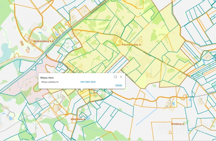 Parduodamas  sklypas 1,2064 Ha Pūstalaukių k., Skiemonių sen.