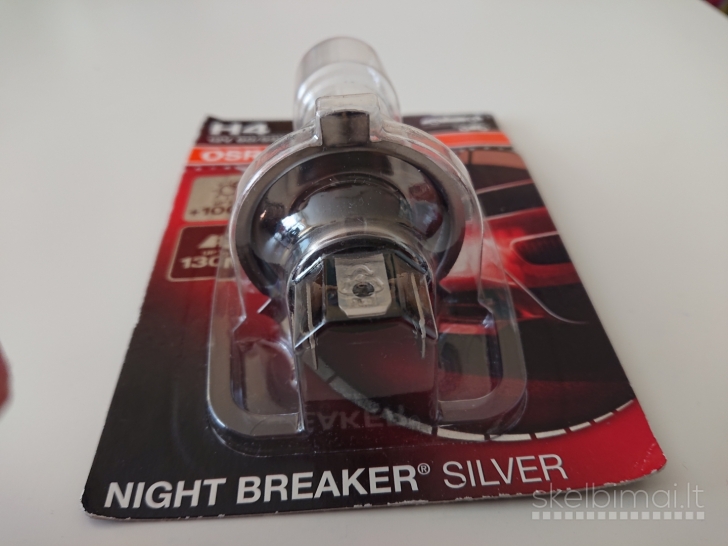 Naujos Osram Night Breaker Silver H4 lemputes 