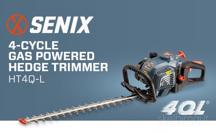 Senix 4 taktų benzininės gyvatvorės žirklės 550mm