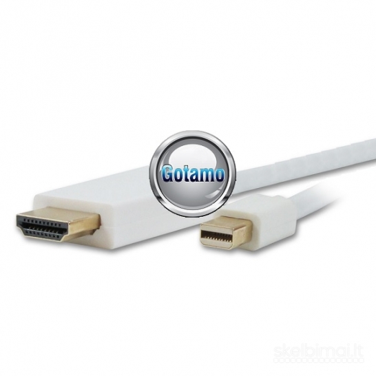 Mini DisplayPort į HDMI laidas 1.8 metro WWW.GOTAMO.LT