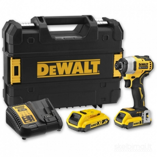 Naujas Smūginis suktuvas-gręžtuvas Dewalt Dcd709d2