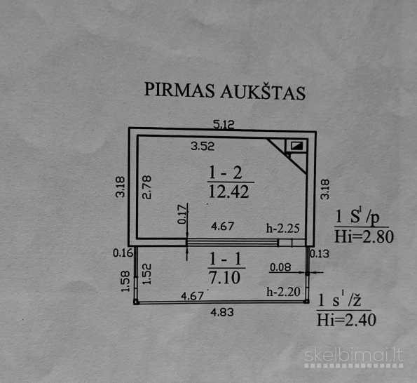 Parduodamas SB "VYŠNIA" Rėklių g., Plukių k.,Panevėžio raj.