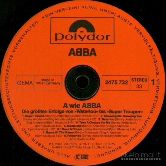 Abba – A Wie Abba 16 Super Hits