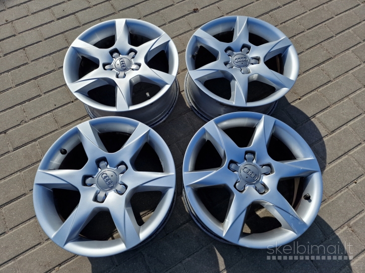 r16 Originalus AUDI lieti ratlankiai 5x112 skyliu