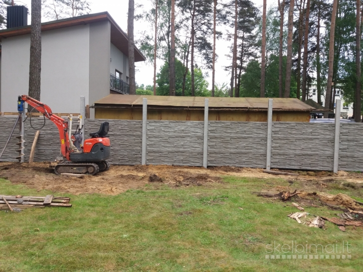 Betoninių tvorų gamyba ir rengimas