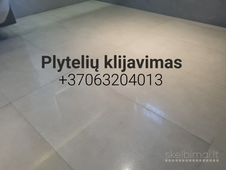 Plytelių klijavimas Vilniuje